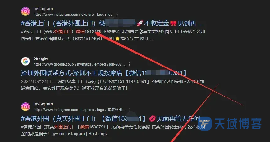 天域博客-WordPress教程:防止搜索功能被敏感违禁词污染插图1 天域博客-WordPress教程:防止搜索功能被敏感违禁词污染插图1
