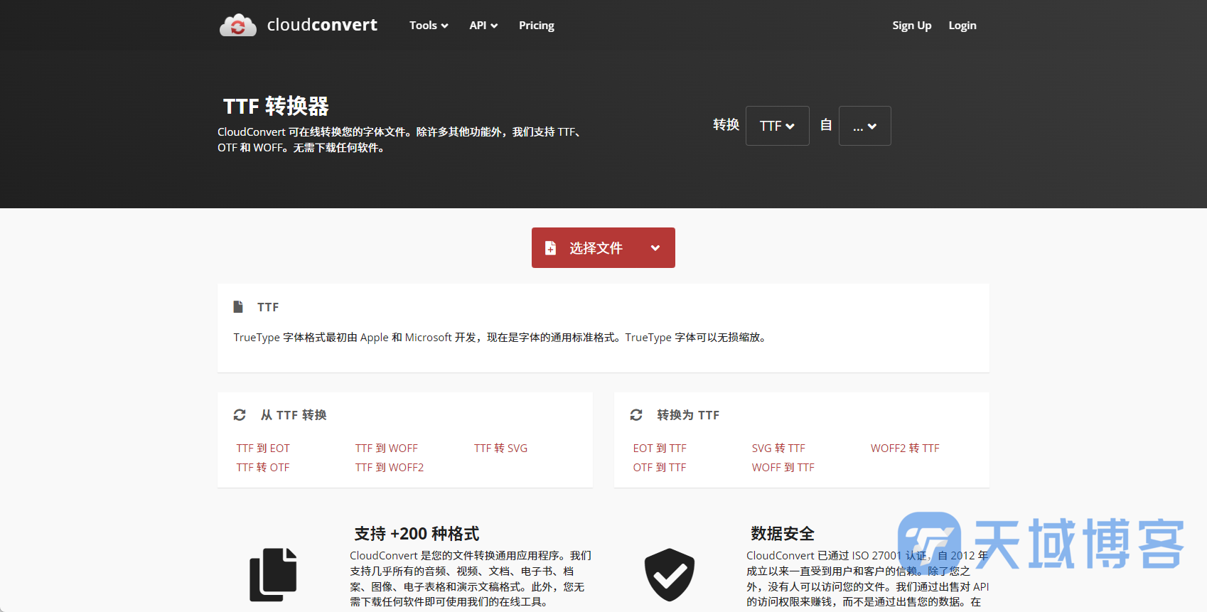 天域博客-推荐5个免费转换字体格式的工具网站插图4